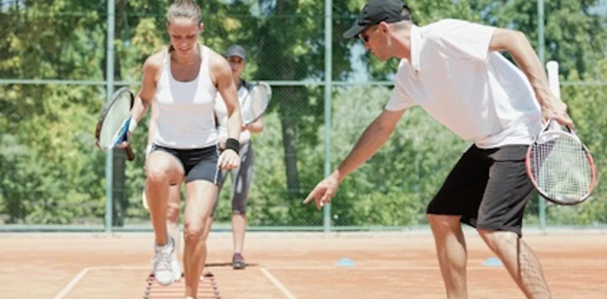 Proper tennis stance and posture